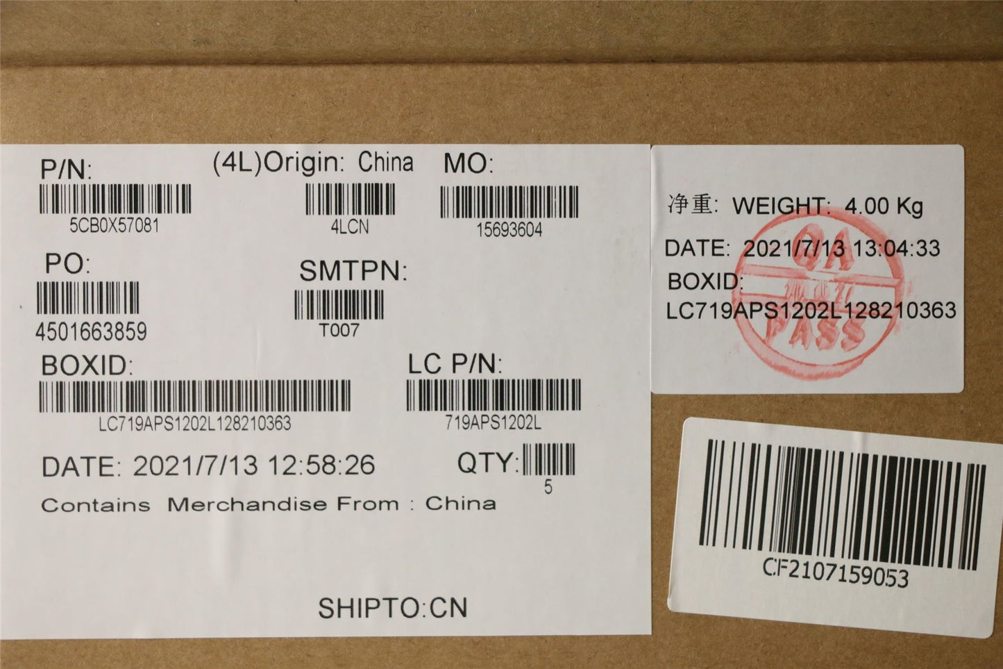 Lenovo Upper Case ASM_AR-E L82C5IGTEX 5CB0X57081
