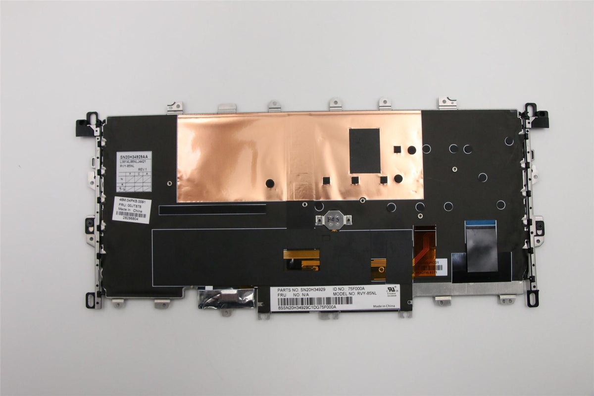 Genuine Lenovo Yoga X1 1st Gen Keyboard Dutch Black Backlit 00JT878 01AW917