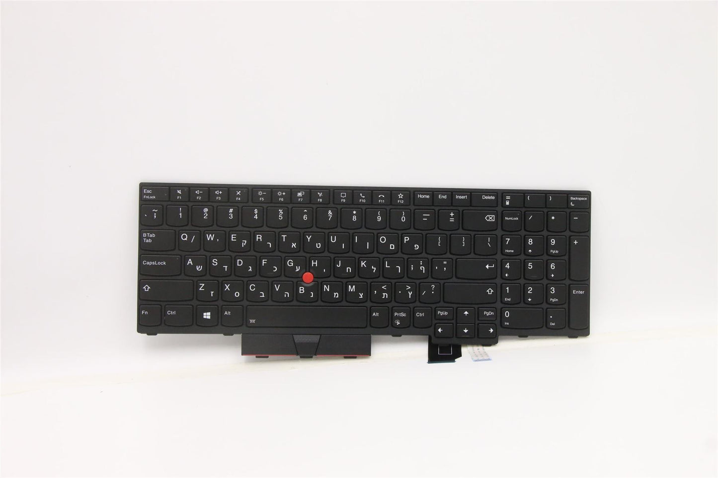 Lenovo ThinkPad T15g Gen 2 P15 Gen 2 s Keyboard Hebrew Black Backlit 5N21B44378