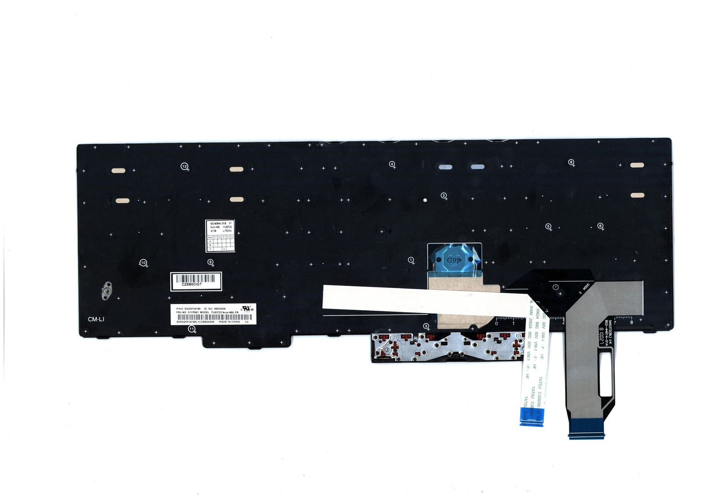 Lenovo ThinkPad L580 L590 E580 E585 T590 E590 E595 Keyboard French Black 01YP651