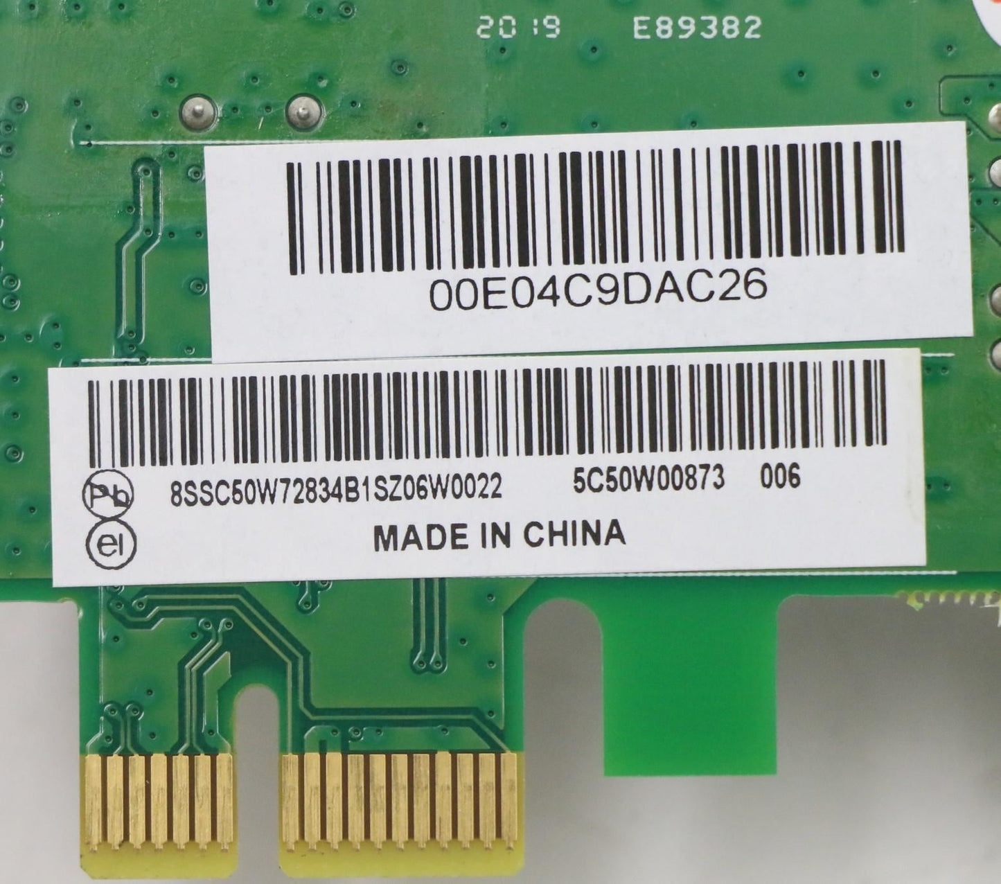 Carte Ethernet PCIe Lenovo ThinkStation M70s 3 M90s 3 P340 P350 5C50W00935