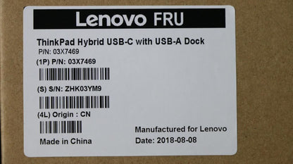 Lenovo Dock Hybrid USB-C with USB-A Dock Docking Station 03X7469