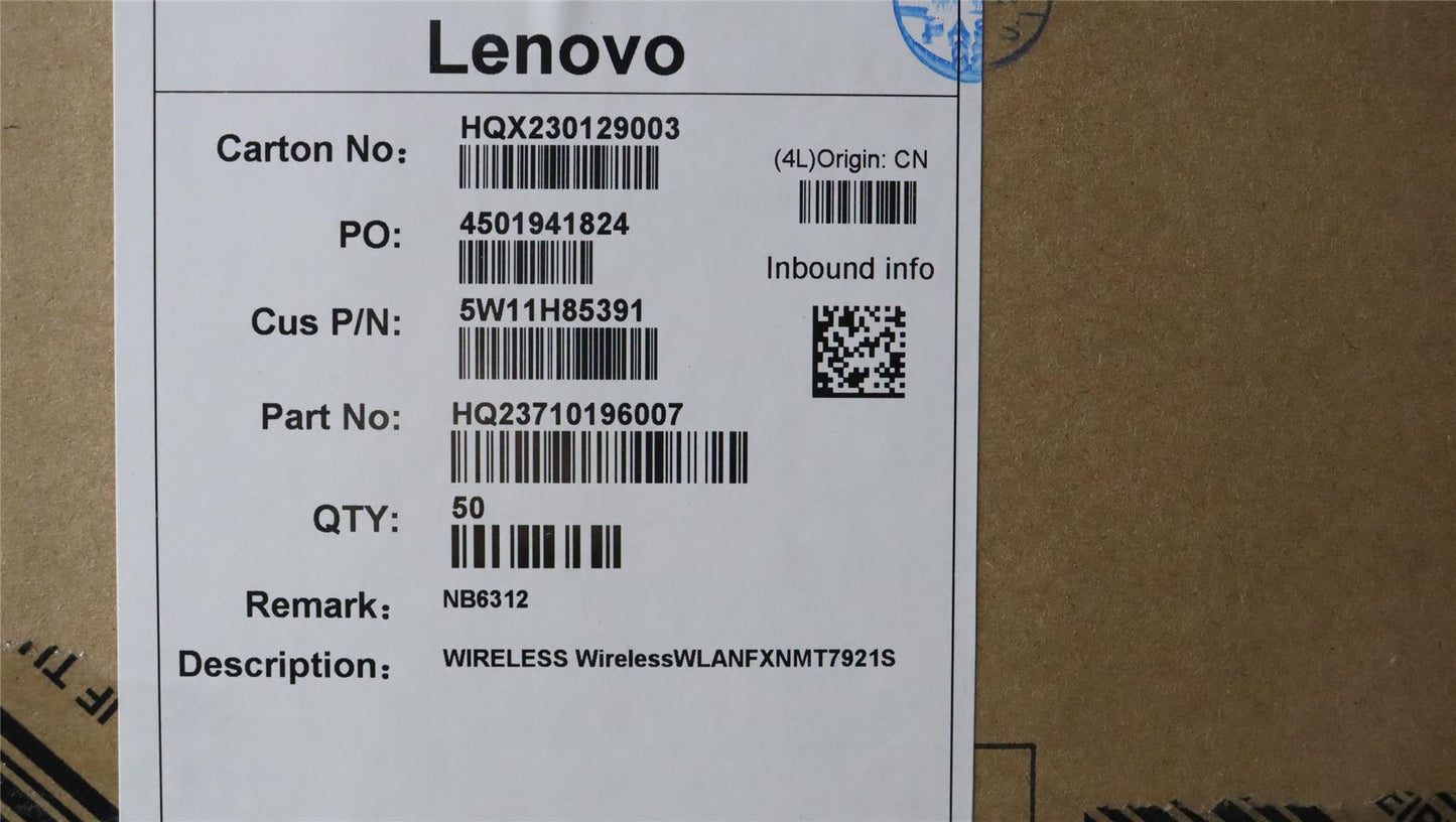 Lenovo 5W11H85391 Wireless,WLAN,FXN,MT7921S