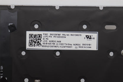 Lenovo ThinkPad T14 Gen 4 T14 Gen 3 P14s Gen 4 P14s Gen 3 Keyboard 5N21D68342