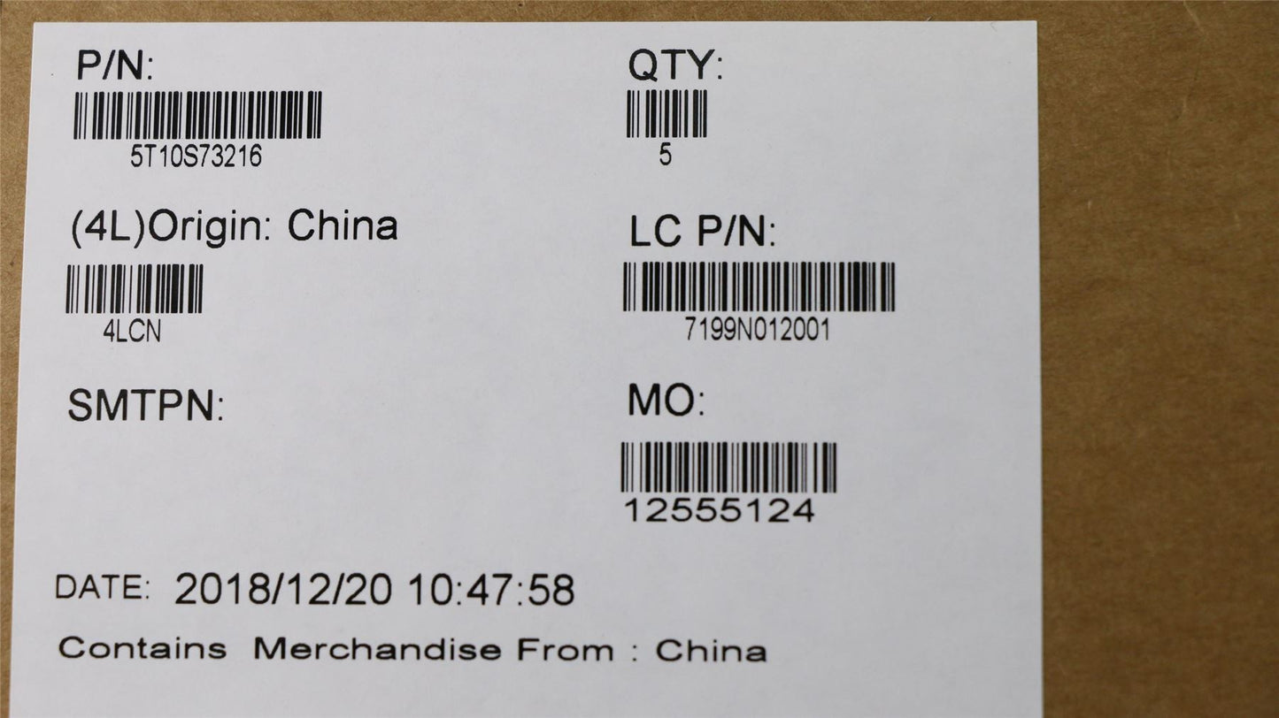 Lenovo TAPE FRU Removable Tape L 81EQ 5T10S73216