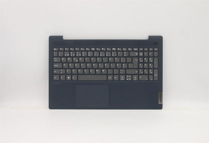 Lenovo IdeaPad 5-15ITL05 Keyboard Palmrest Top Cover Portuguese Blue 5CB1B43456