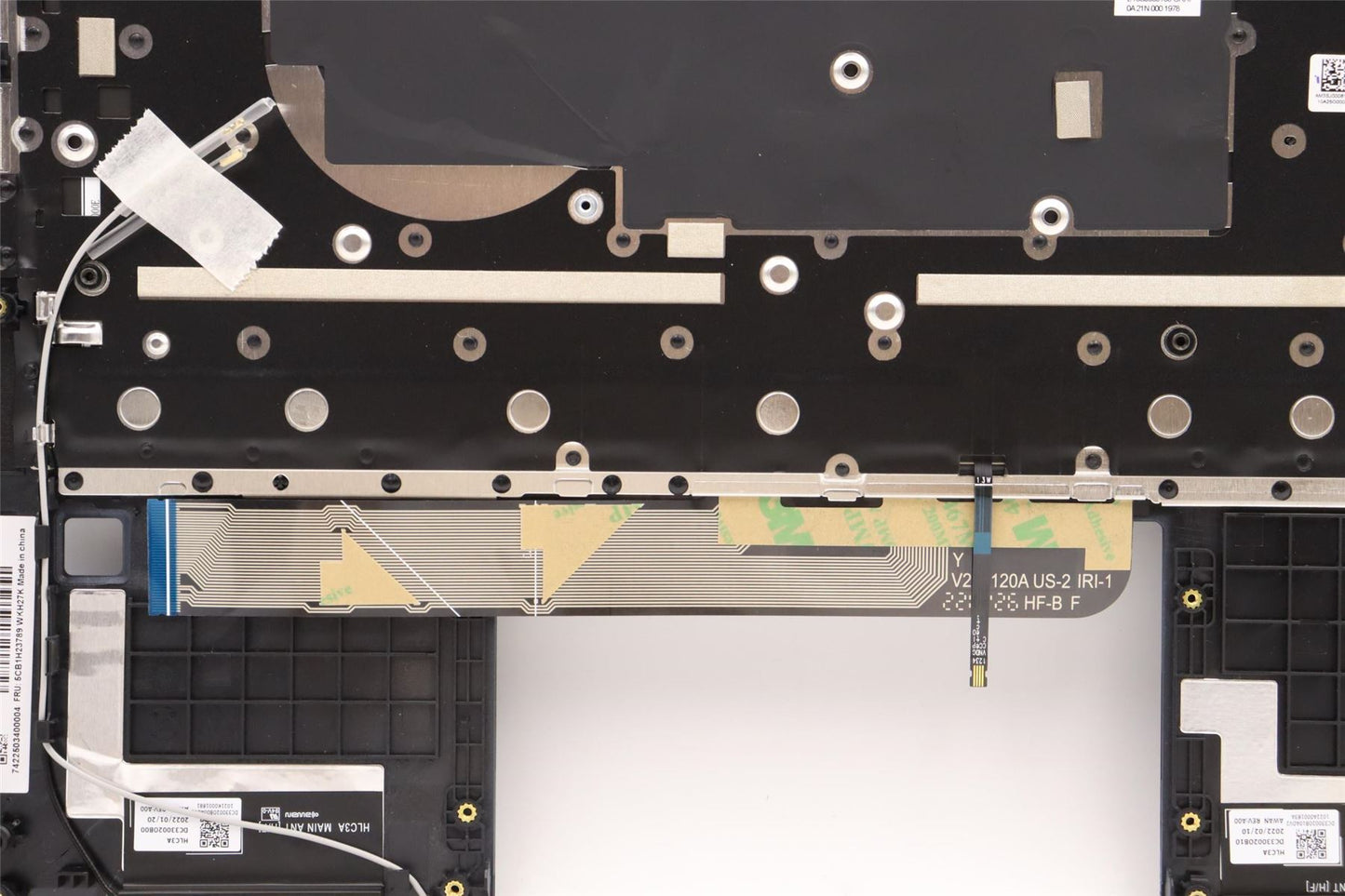Lenovo Yoga 6 13ALC7 6 13ABR8 Keyboard Palmrest Top Cover Russian 5CB1H23789