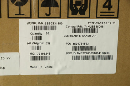 Lenovo ThinkBook 14 G4 IAP 14 G4 ABA 14 G5 IRL Speaker Speakers 5SB0S31980