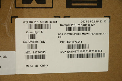 Lenovo ThinkBook 15 G2 ARE Palmrest Cover Touchpad Keyboard Grey 5CB1B34934