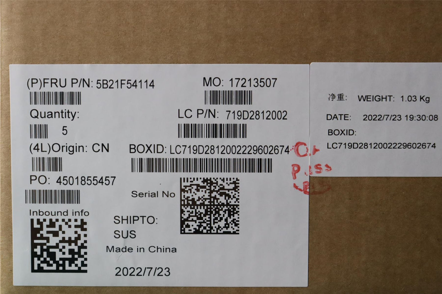 Lenovo IdeaPad 7 14IAP7 Motherboard Mainboard UMA intelI51240P 8G 5B21F54114