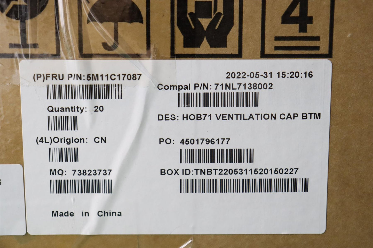 Lenovo Vent hold B,A5-27IAP,strom grey 5M11C17087