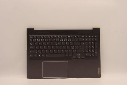 Lenovo Yoga 7 16IAH7 Palmrest Cover Touchpad Keyboard Black 5CB1J37696