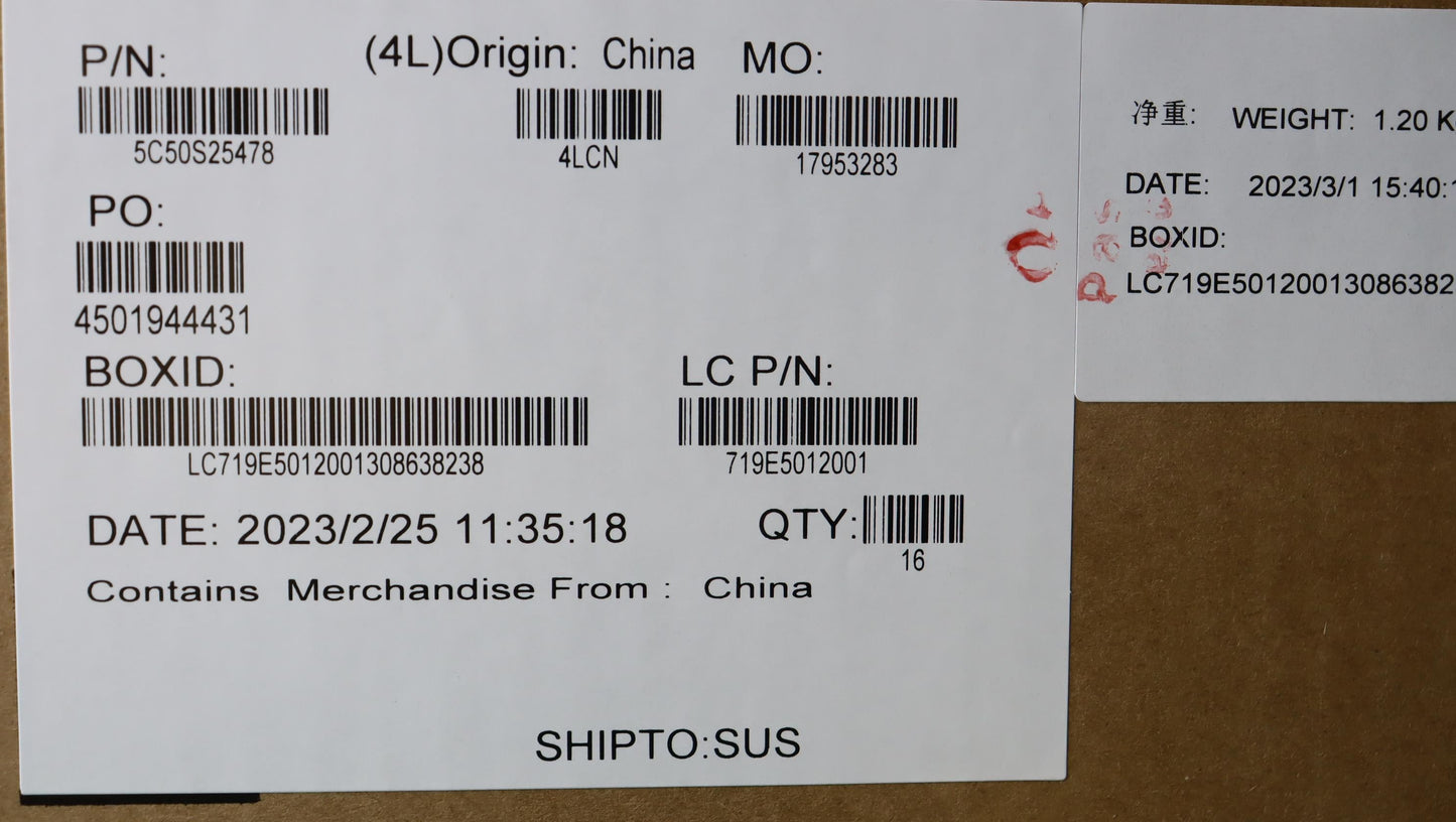 Lenovo CARDPOP L 82XS USB Board 5C50S25478
