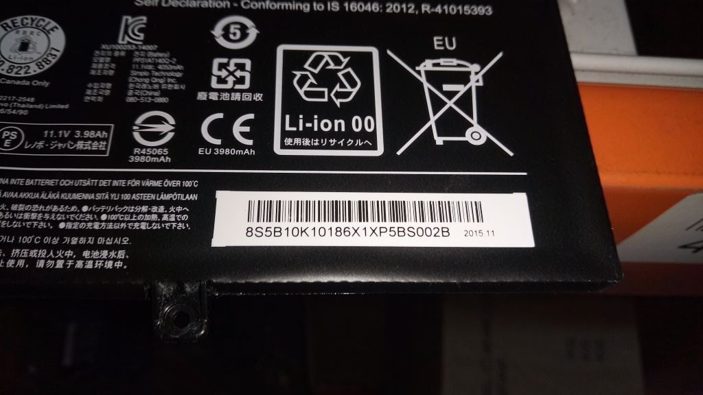 Lenovo Yoga U41-70 500-14IBD 500-15IBD 500-14ACL Battery 5B10M52813