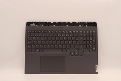 Lenovo 5 16ARH7H Palmrest Cover Touchpad Keyboard German Slate Grey 5CB1H70908