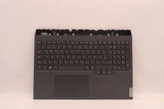 Lenovo 5 16ARH7H Palmrest Cover Touchpad Keyboard German Slate Grey 5CB1H70908