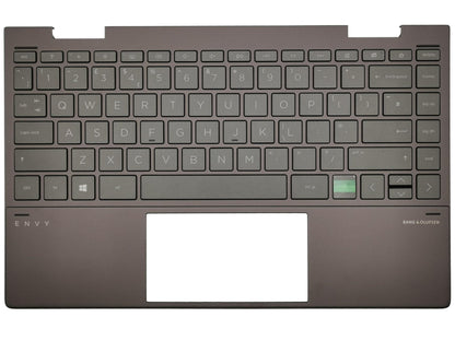 Genuine HP Envy 13-AY Palmrest Cover Keyboard UK Black Backlit L94518-031