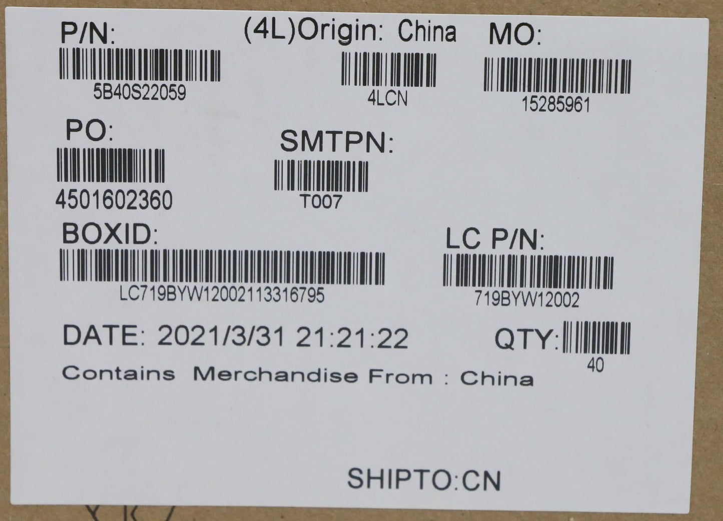 Lenovo 5B40S22059 BRACKET Bracket  L 82JQ SSD Plate R
