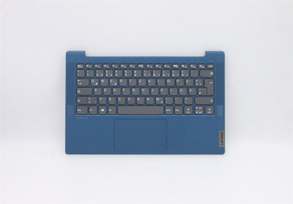 Lenovo IdeaPad 5-14IIL05 Palmrest Cover Touchpad Keyboard German Blue 5CB0Y89221