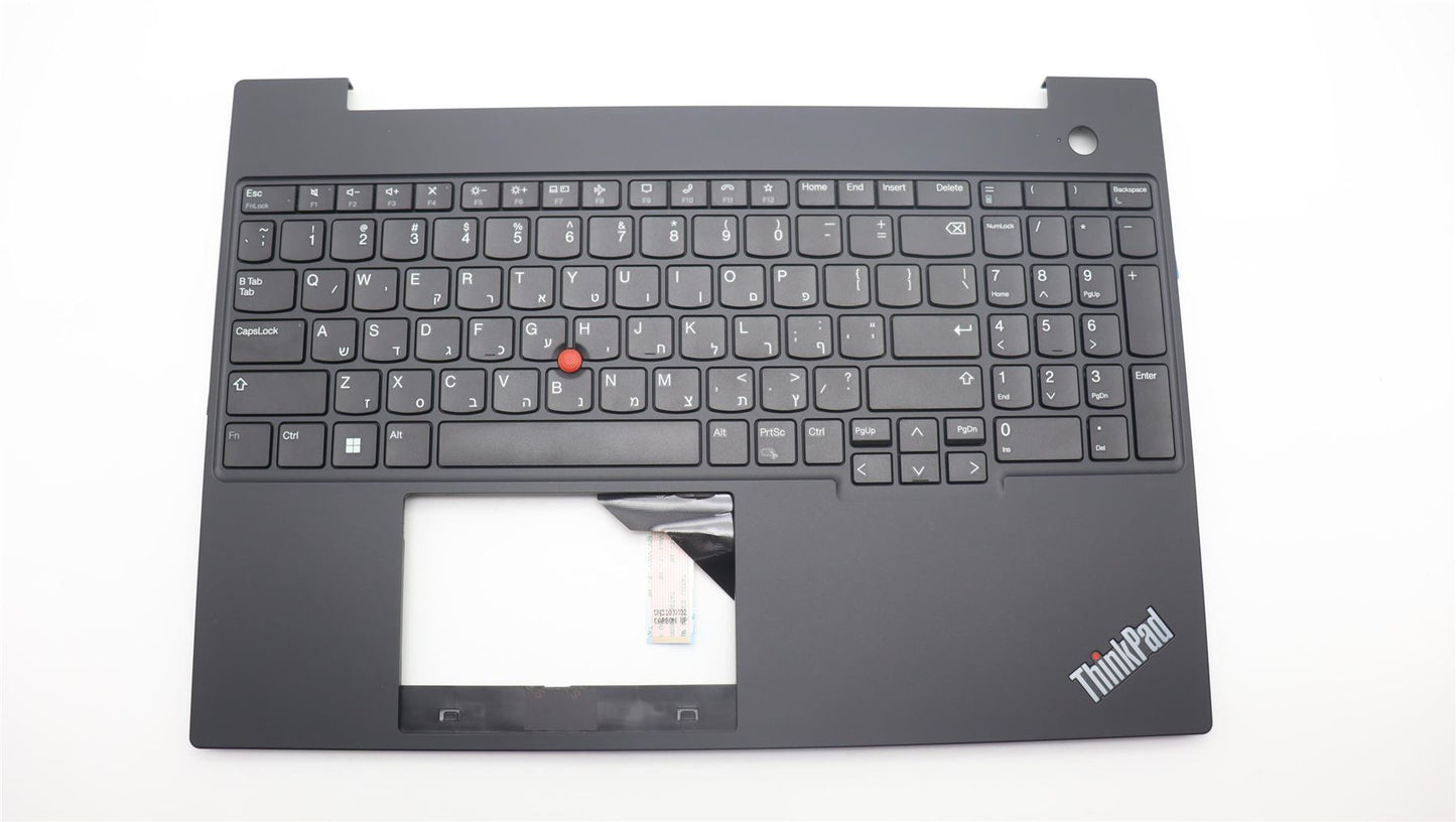 Lenovo ThinkPad E16 Gen 1 Keyboard Palmrest Top Cover Hebrew Black 5M11H94778