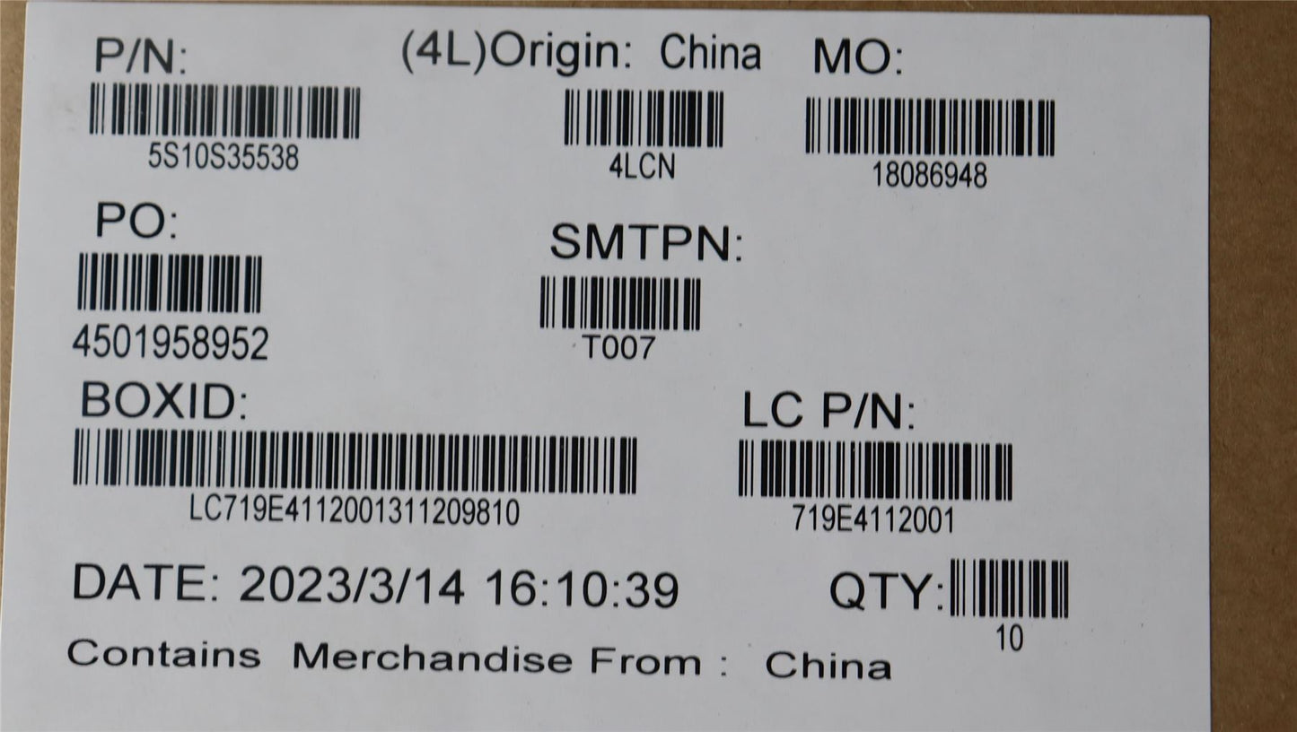 Lenovo SCREW Screw L 82XQ KITS 5S10S35538
