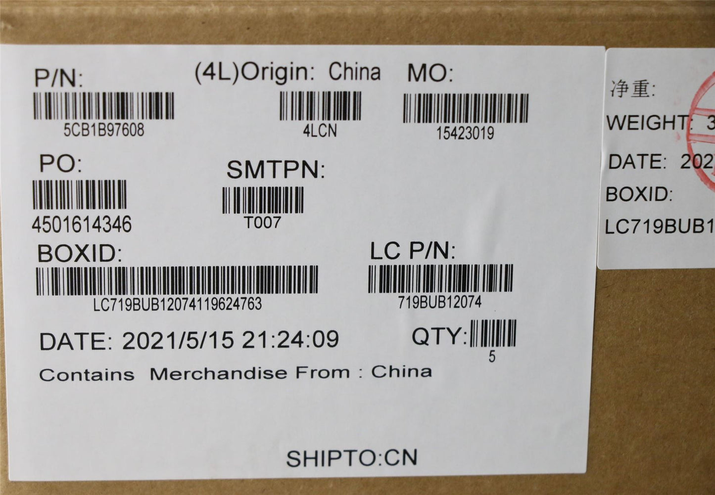 Lenovo IdeaPad 3 17ITL6 Palmrest Cover Touchpad Keyboard Grey 5CB1B97608
