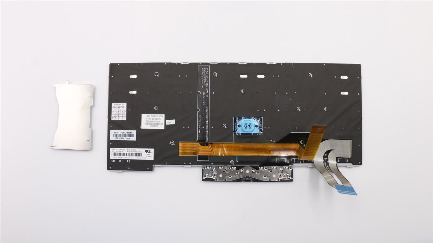 Lenovo ThinkPad T480s L380 L390 E480 E490 Keyboard Nordic Silver 01YN459