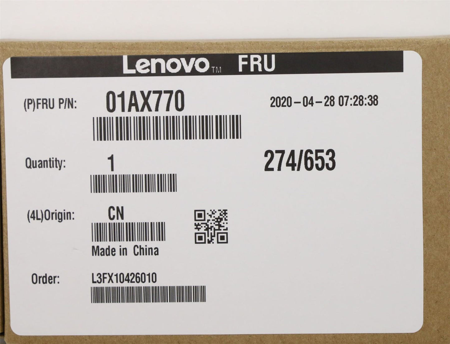 Lenovo 01AX770 WIRELESS Wireless,CMB,IN,9560 vPro BR