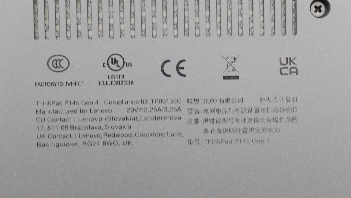 Lenovo FRU KP4D5_D_COVER_UMA_WL_ASSY_BK 5CB1L57915