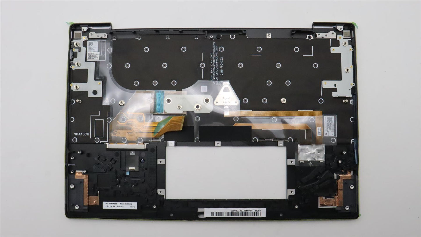 Lenovo ThinkPad Z13 Gen 1 Keyboard Palmrest Top Cover Russian Black 5M11H94947