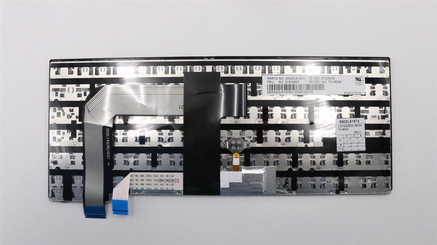 Lenovo ThinkPad T470s 13 2 Keyboard Danish Black 01EN609