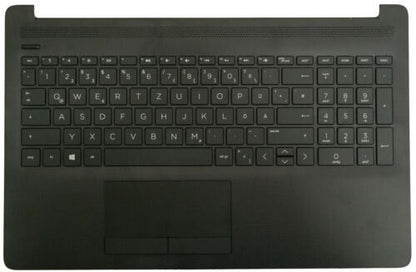 Genuine HP 15-DA 15-DB Palmrest Cover Keyboard German Black L20387-041