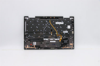 Lenovo Yoga X1 5th Keyboard Palmrest Top Cover Danish Grey Backlit 5M10Z37152