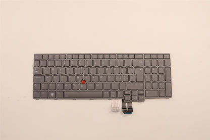 Lenovo ThinkPad P16 2 Keyboard Swiss Grey Backlit 5N21F39342