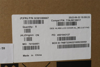Lenovo LCD Cover C 21DL MG 2.6t 5CB1H88667