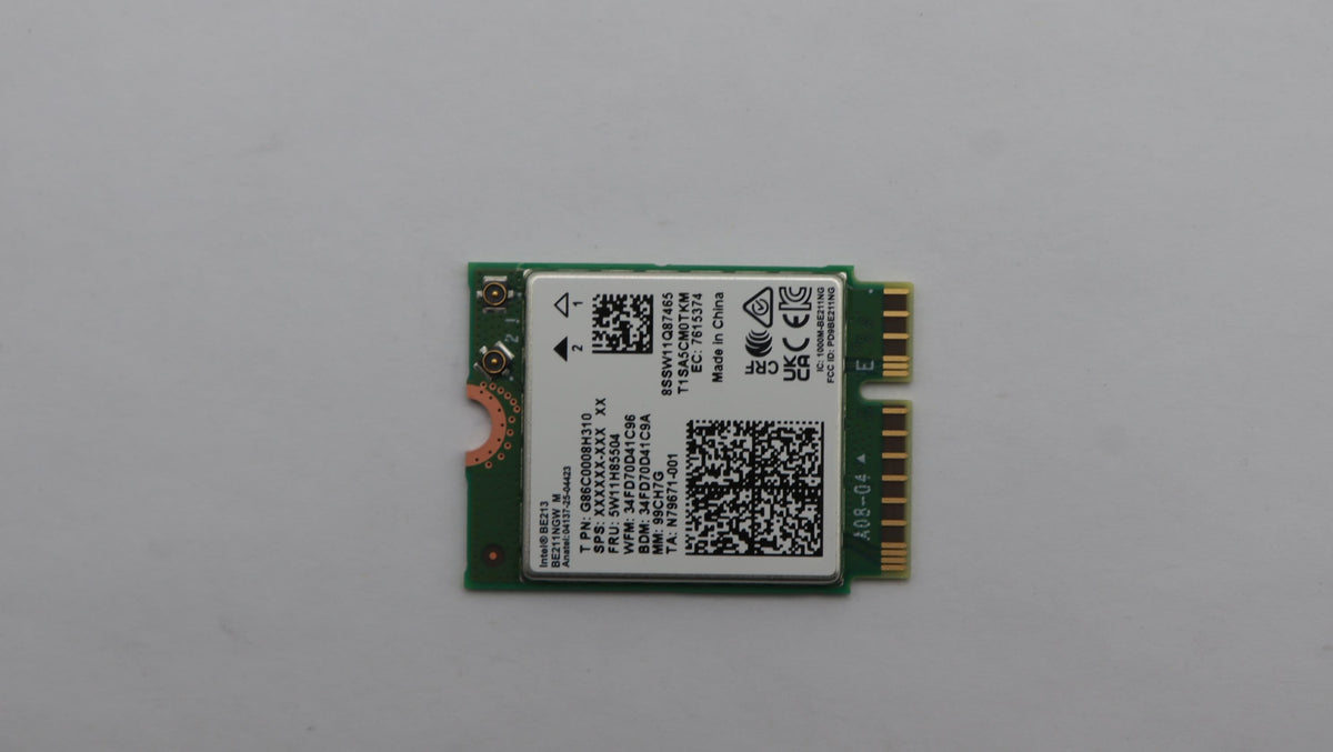 Lenovo WIRELESS Wireless,WLAN,INT,BE213 NV WiFi WLAN Board 5W11H85504