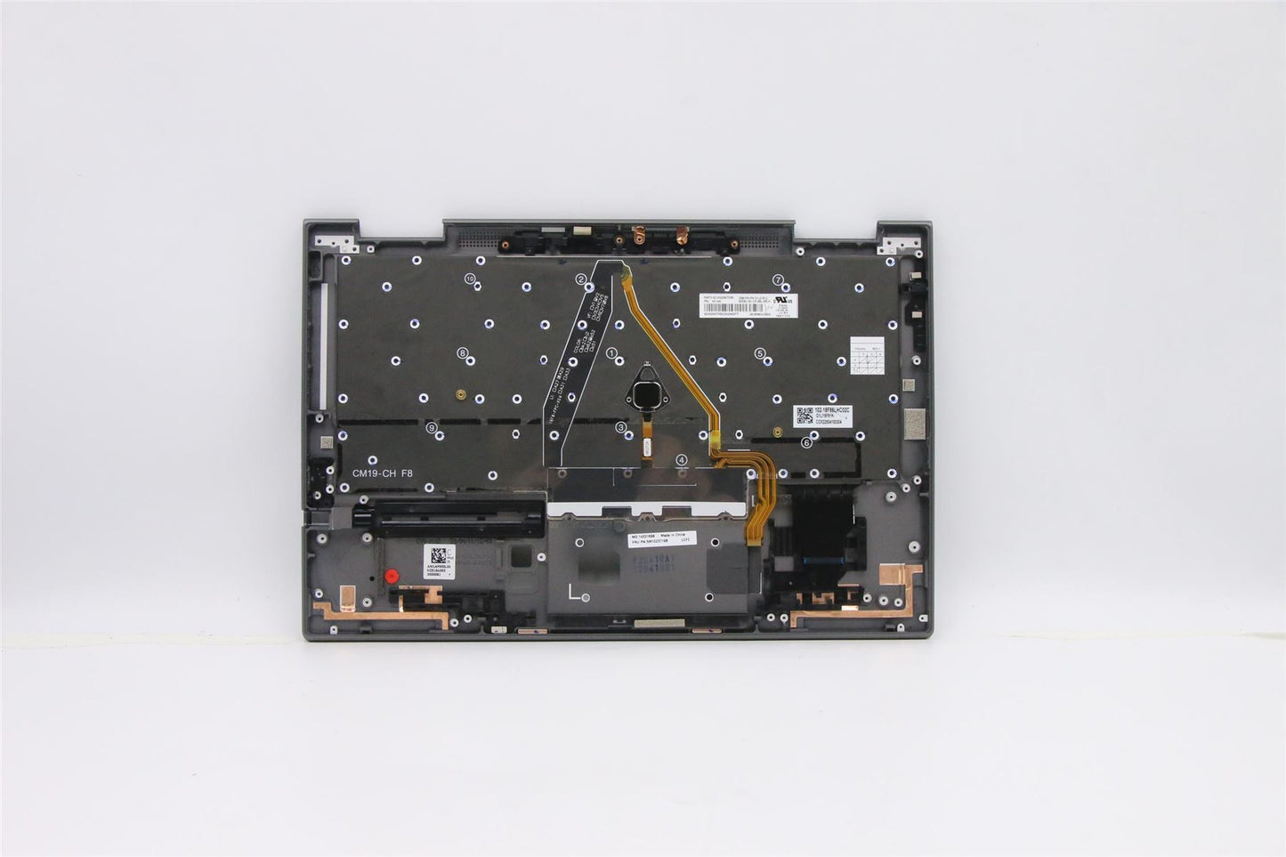 Lenovo Yoga X1 5th Keyboard Palmrest Top Cover Swiss Grey Backlit 5M10Z37198