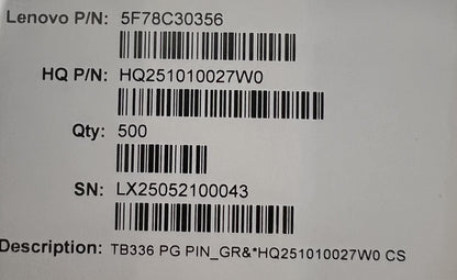 Lenovo TB336 PG PIN_GR&*HQ251010027W0 CS Board 5F78C30356