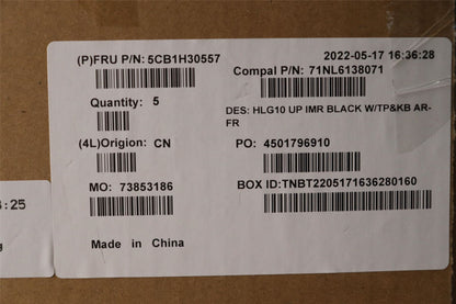 Lenovo IdeaPad 3 15IAH7 Palmrest Cover Touchpad Keyboard Black 5CB1H30557