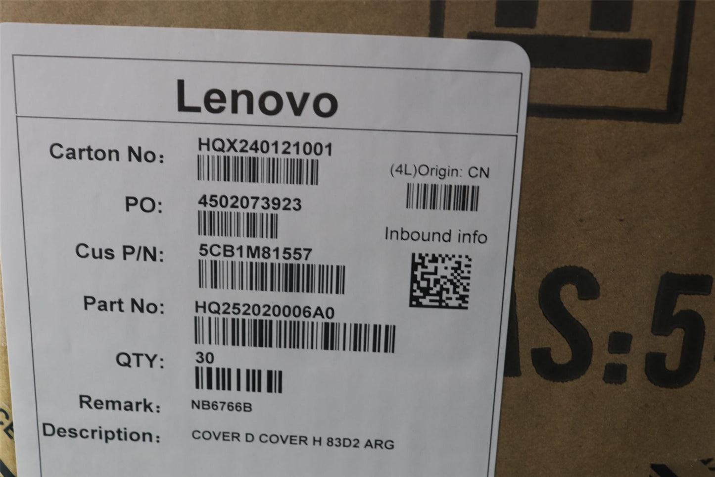 Lenovo D COVER H 83D2 ARG 5CB1M81557