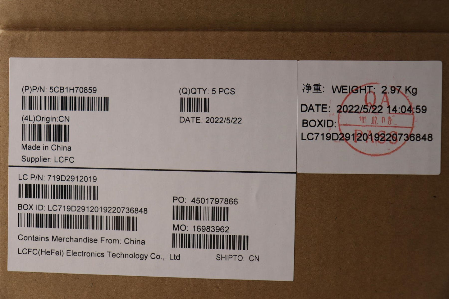 Lenovo COVER Upper Case ASM_THAI L82SV SG 5CB1H70859