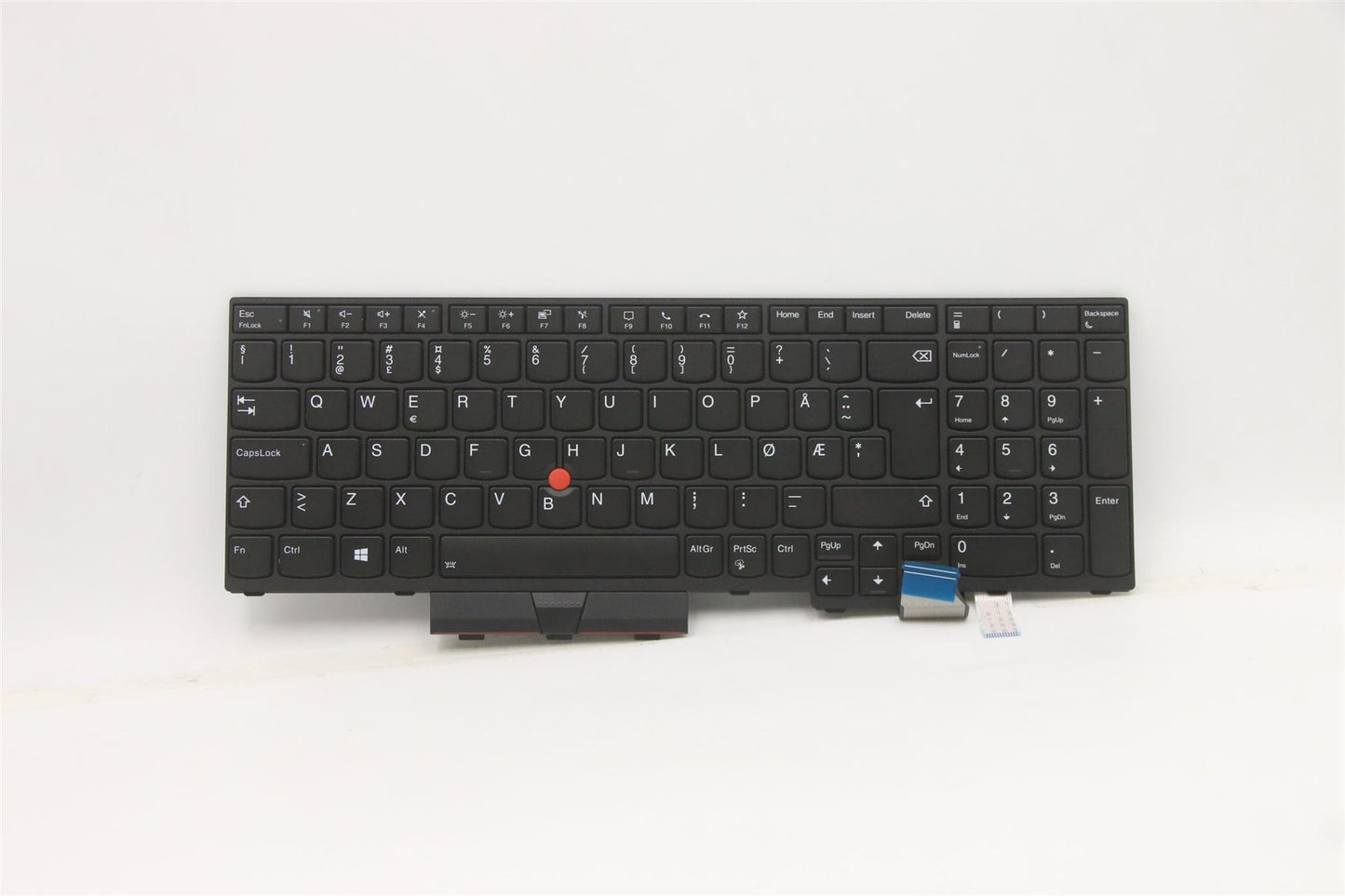 Lenovo ThinkPad P15v 3 Keyboard Norwegian Black Backlit 5N20X22933