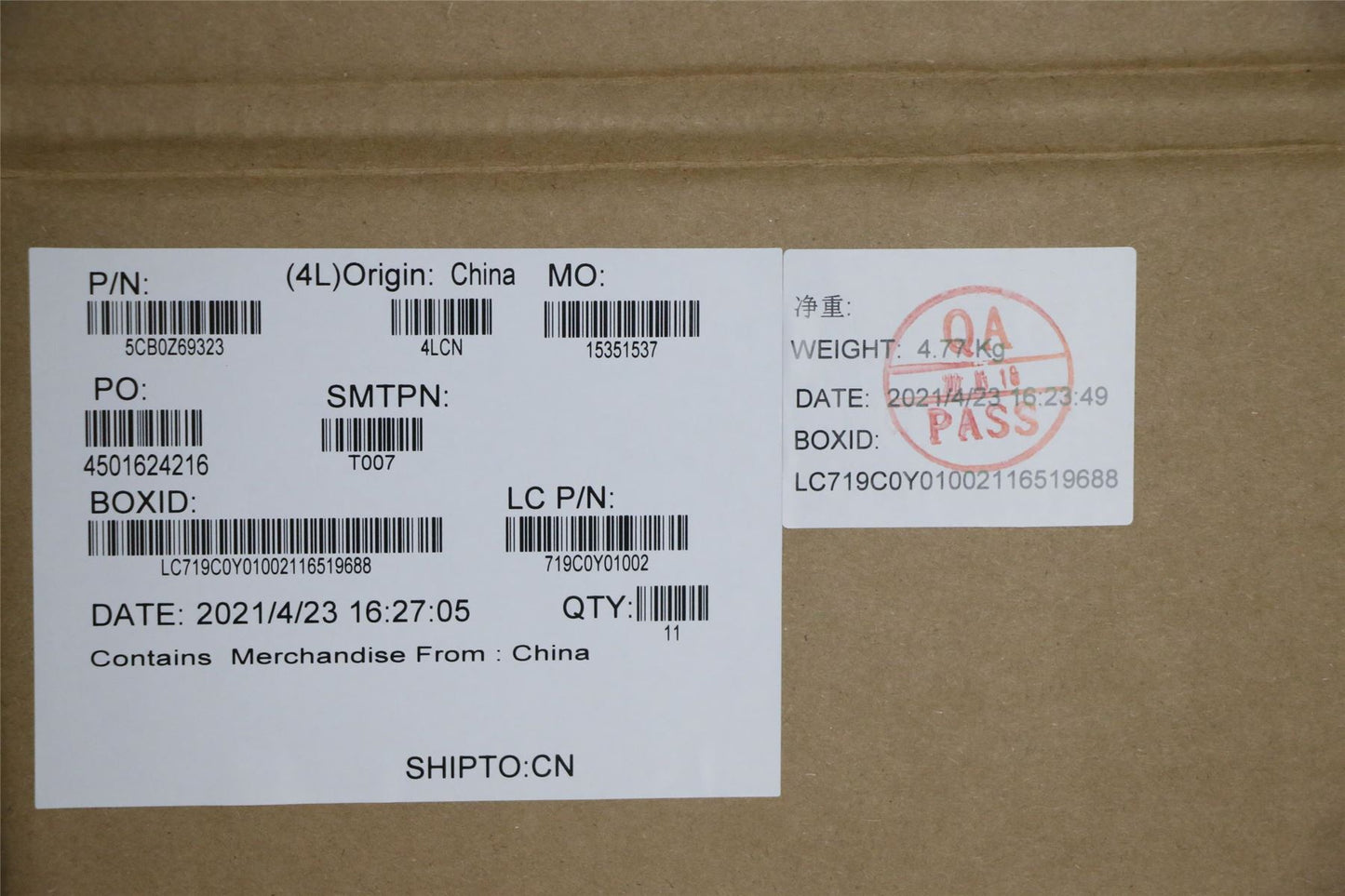 Lenovo ThinkPad T14s Gen 2 LCD-Abdeckung hinten Gehäuse grau 5CB0Z69323
