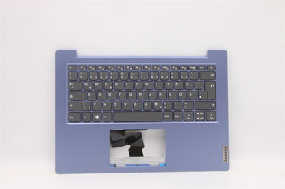 Lenovo IdeaPad 1-14IGL05 Palmrest Cover Keyboard German Blue 5CB0X57007
