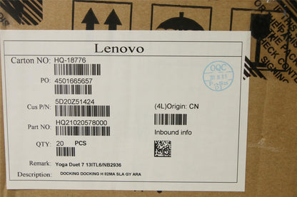 Lenovo Yoga Duet 7-13ITL6 Dock Keyboard Palmrest Touchpad Arabic Grey 5D20Z51424