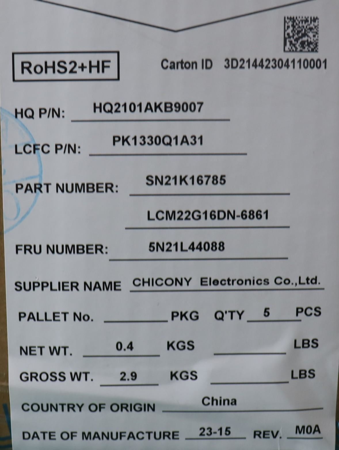 Lenovo 500e Gen 4 300e Gen4 Keyboard 5N21L44034
