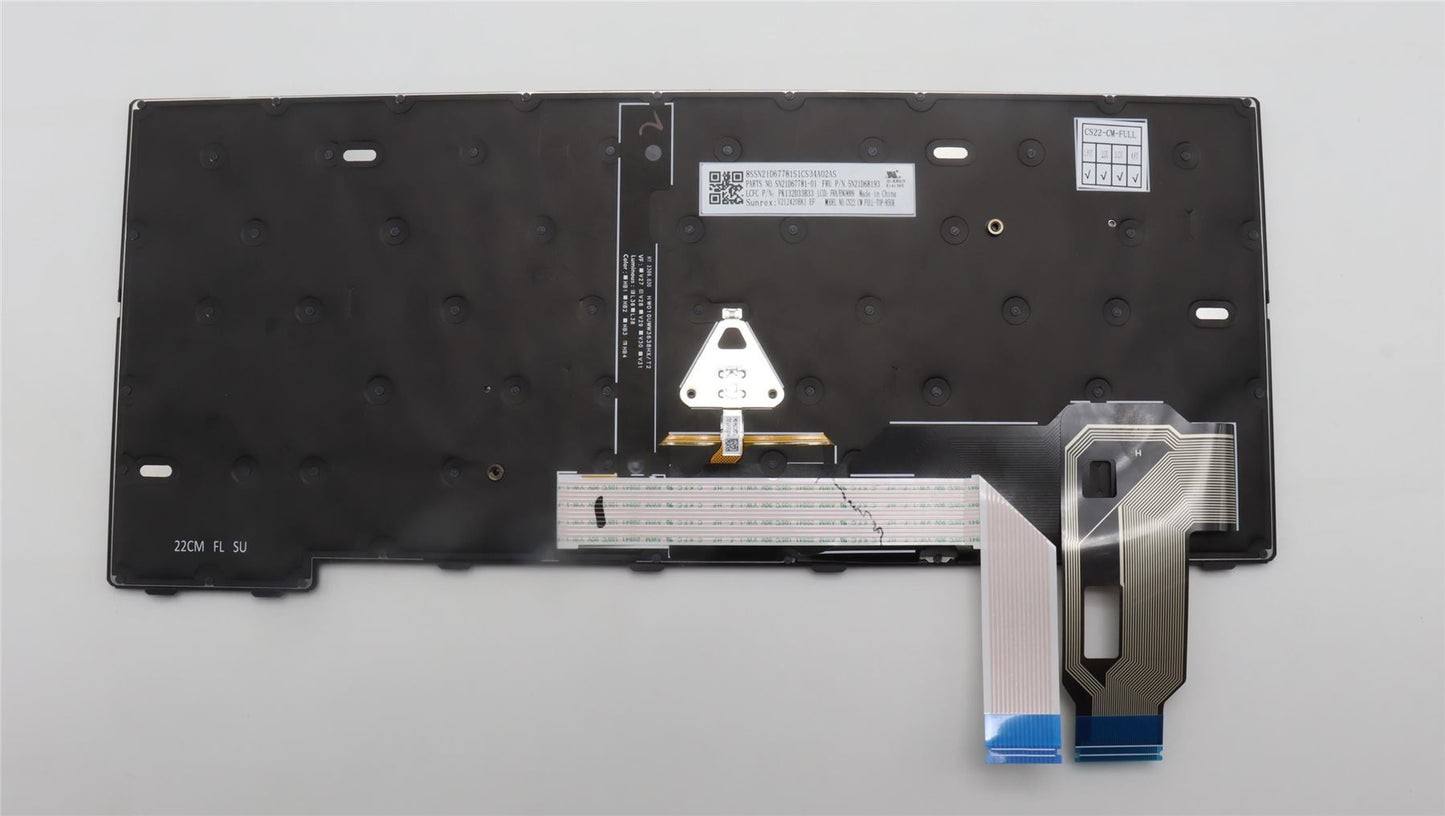 Lenovo ThinkPad T14 Gen 3 L14 Gen 4 T14 Gen 4 Tastatur Französisch Schwarz 5N21D68267