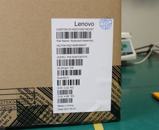 Lenovo IdeaPad 5 16IHU6 Palmrest Cover Touchpad Keyboard Arabic Black 5CB1C87015