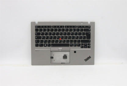 Lenovo ThinkPad T14s Keyboard Palmrest Top Cover French Silver 5M10Z41579