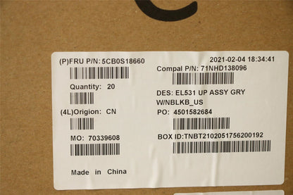 Lenovo IdeaPad S340-15IWL Palmrest Cover Touchpad Keyboard US Grey 5CB0S18660